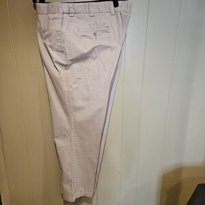 Harbor Bay Slacks, Mens, Size 48x30, Beige Khaki, Classic Fit,